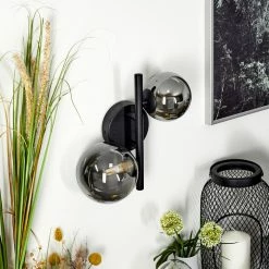 Hofstein Chehalis Wandleuchte LED Schwarz, 2-flammig -Wandleuchten Verkaufsgeschäft chehalis wandleuchte h3584972 9