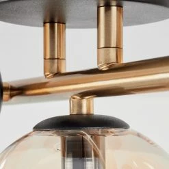 Hofstein Chehalis Wandleuchte LED Messing, Schwarz, 3-flammig -Wandleuchten Verkaufsgeschäft chehalis wandleuchte h3612859 5