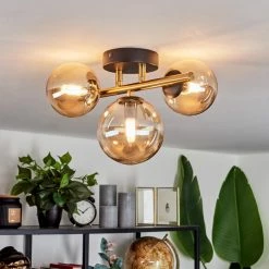 Hofstein Chehalis Wandleuchte LED Messing, Schwarz, 3-flammig -Wandleuchten Verkaufsgeschäft chehalis wandleuchte h3612859 6