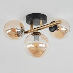 Hofstein Chehalis Wandleuchte LED Messing, Schwarz, 3-flammig -Wandleuchten Verkaufsgeschäft chehalis wandleuchte h3612859 7