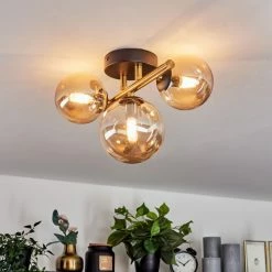 Hofstein Chehalis Wandleuchte LED Messing, Schwarz, 3-flammig -Wandleuchten Verkaufsgeschäft chehalis wandleuchte h3612859 8