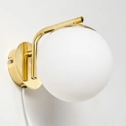 Hofstein Chemung Wandleuchte Messing, 1-flammig -Wandleuchten Verkaufsgeschäft chemung wandleuchte h3316474 13