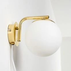 Hofstein Chemung Wandleuchte Messing, 1-flammig -Wandleuchten Verkaufsgeschäft chemung wandleuchte h3316474 16