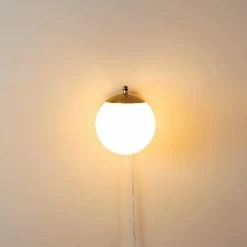 Hofstein Chemung Wandleuchte Messing, 1-flammig -Wandleuchten Verkaufsgeschäft chemung wandleuchte h3316474 7