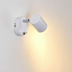 Hofstein Chennai Wandleuchte LED Chrom, Wei&szlig;, 1-flammig -Wandleuchten Verkaufsgeschäft chennai wandleuchte h3319574 4