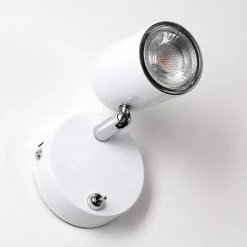 Hofstein Chennai Wandleuchte LED Chrom, Wei&szlig;, 1-flammig -Wandleuchten Verkaufsgeschäft chennai wandleuchte h3319574 5