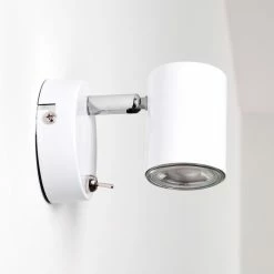 Hofstein Chennai Wandleuchte LED Chrom, Wei&szlig;, 1-flammig -Wandleuchten Verkaufsgeschäft chennai wandleuchte h3319574 7