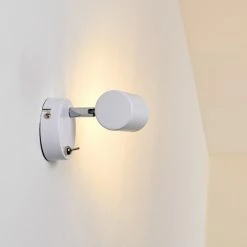 Hofstein Chennai Wandleuchte LED Chrom, Wei&szlig;, 1-flammig -Wandleuchten Verkaufsgeschäft chennai wandleuchte h3319574 8