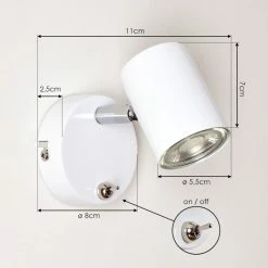 Hofstein Chennai Wandleuchte Chrom, Weiß, 1-flammig 15 Hofstein Chennai Wandleuchte Chrom, Weiß, 1-flammig -Wandleuchten Verkaufsgeschäft chennai wandleuchte h3451366 3