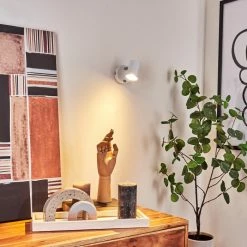 Hofstein Chennai Wandleuchte Chrom, Weiß, 1-flammig 18 Hofstein Chennai Wandleuchte Chrom, Weiß, 1-flammig -Wandleuchten Verkaufsgeschäft chennai wandleuchte h3451366 6