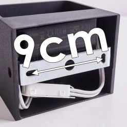 Hofstein Chuitna Wandleuchte LED Schwarz, 1-flammig -Wandleuchten Verkaufsgeschäft chuitna wandleuchte h3312568 20