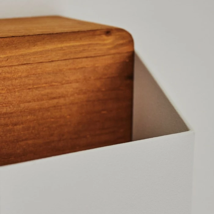 Hofstein Clarens Wandleuchte LED Braun, Weiß, 1-flammig 3 Hofstein Clarens Wandleuchte LED Braun, Weiß, 1-flammig – Bild 3