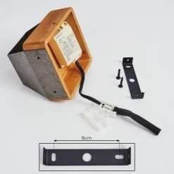 Hofstein Clarens Wandleuchte LED Braun, Weiß, 1-flammig 17 Hofstein Clarens Wandleuchte LED Braun, Weiß, 1-flammig -Wandleuchten Verkaufsgeschäft clarens wandleuchte h3447369 4