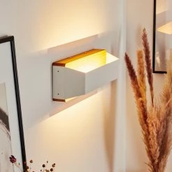 Hofstein Clarens Wandleuchte LED Braun, Weiß, 1-flammig 25 Hofstein Clarens Wandleuchte LED Braun, Weiß, 1-flammig -Wandleuchten Verkaufsgeschäft clarens wandleuchte h3447383 12