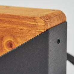 Hofstein Clarens Wandleuchte LED Schwarz, Naturfarben, 1-flammig -Wandleuchten Verkaufsgeschäft clarens wandleuchte h3562918 5