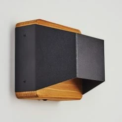 Hofstein Clarens Wandleuchte LED Schwarz, Naturfarben, 1-flammig -Wandleuchten Verkaufsgeschäft clarens wandleuchte h3562918 7