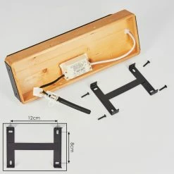 Hofstein Clarens Wandleuchte LED Schwarz, Naturfarben, 1-flammig 16 Hofstein Clarens Wandleuchte LED Schwarz, Naturfarben, 1-flammig -Wandleuchten Verkaufsgeschäft clarens wandleuchte h3562932 4