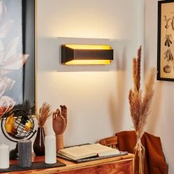 Hofstein Clarens Wandleuchte LED Schwarz, Naturfarben, 1-flammig 18 Hofstein Clarens Wandleuchte LED Schwarz, Naturfarben, 1-flammig -Wandleuchten Verkaufsgeschäft clarens wandleuchte h3562932 6