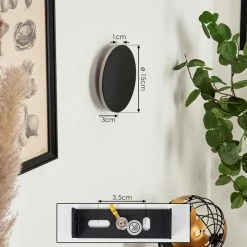 Hofstein Comallo Wandleuchte LED Schwarz, Weiß, 1-flammig 15 Hofstein Comallo Wandleuchte LED Schwarz, Weiß, 1-flammig -Wandleuchten Verkaufsgeschäft comallo wandleuchte h3570098 3