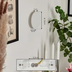 Hofstein Comallo Wandleuchte LED Weiß, 1-flammig -Wandleuchten Verkaufsgeschäft comallo wandleuchte h3570111 3