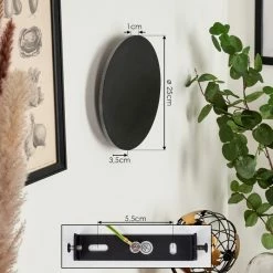 Hofstein Comallo Wandleuchte LED Schwarz, Weiß, 1-flammig 15 Hofstein Comallo Wandleuchte LED Schwarz, Weiß, 1-flammig -Wandleuchten Verkaufsgeschäft comallo wandleuchte h3570135 3