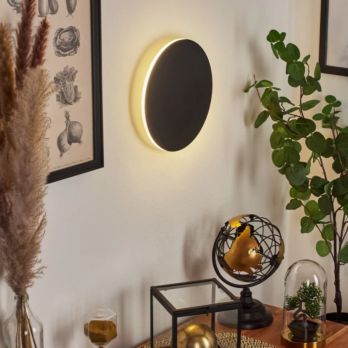 Hofstein Comallo Wandleuchte LED Schwarz, Weiß, 1-flammig 7 Hofstein Comallo Wandleuchte LED Schwarz, Weiß, 1-flammig – Bild 7