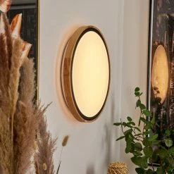 Hofstein Corinto Wandleuchte LED Schwarz, Naturfarben, 1-flammig -Wandleuchten Verkaufsgeschäft corinto wandleuchte h3459416 6