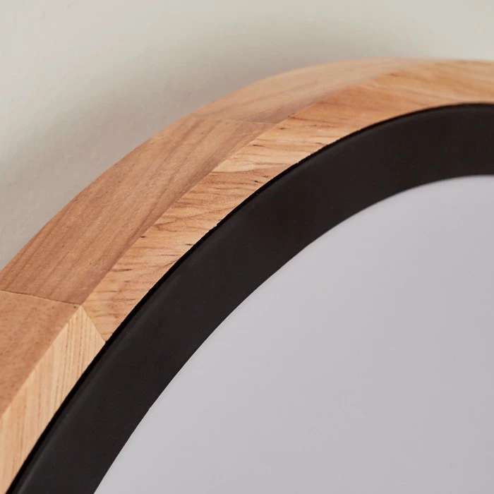 Hofstein Corinto Wandleuchte LED Schwarz, Naturfarben, 1-flammig 3 Hofstein Corinto Wandleuchte LED Schwarz, Naturfarben, 1-flammig – Bild 3