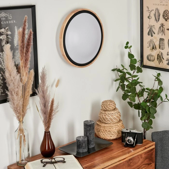 Hofstein Corinto Wandleuchte LED Schwarz, Naturfarben, 1-flammig 5 Hofstein Corinto Wandleuchte LED Schwarz, Naturfarben, 1-flammig – Bild 5