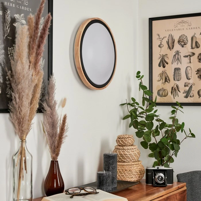 Hofstein Corinto Wandleuchte LED Schwarz, Naturfarben, 1-flammig 10 Hofstein Corinto Wandleuchte LED Schwarz, Naturfarben, 1-flammig – Bild 10