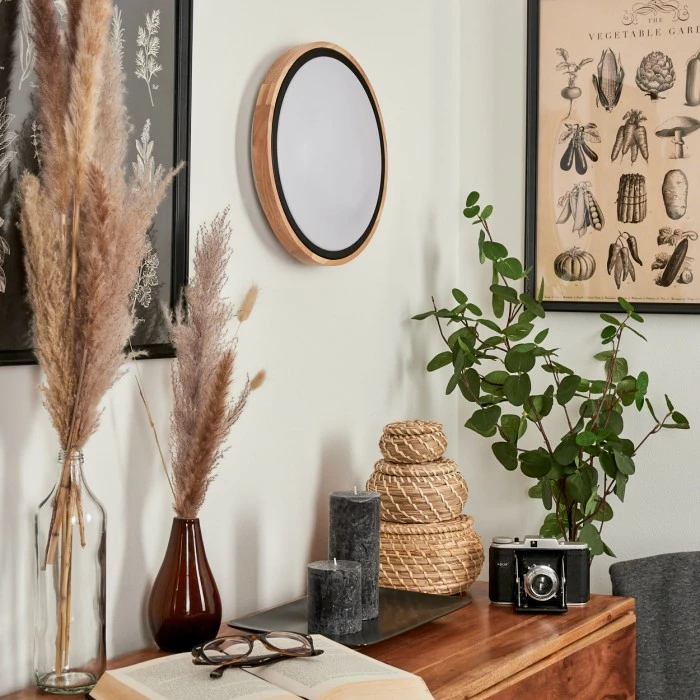 Hofstein Corinto Wandleuchte LED Schwarz, Naturfarben, 1-flammig 10 Hofstein Corinto Wandleuchte LED Schwarz, Naturfarben, 1-flammig – Bild 10