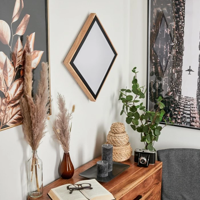 Hofstein Corinto Wandleuchte LED Schwarz, Naturfarben, 1-flammig 2 Hofstein Corinto Wandleuchte LED Schwarz, Naturfarben, 1-flammig – Bild 2