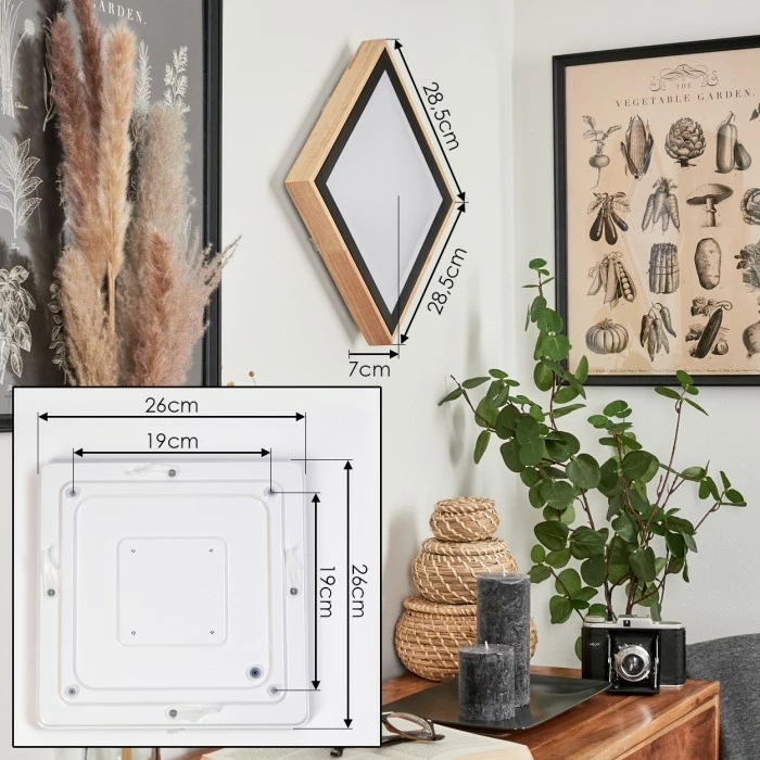 Hofstein Corinto Wandleuchte LED Schwarz, Naturfarben, 1-flammig 4 Hofstein Corinto Wandleuchte LED Schwarz, Naturfarben, 1-flammig – Bild 4