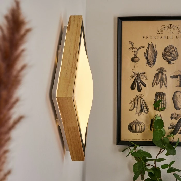 Hofstein Corinto Wandleuchte LED Schwarz, Naturfarben, 1-flammig 7 Hofstein Corinto Wandleuchte LED Schwarz, Naturfarben, 1-flammig – Bild 7