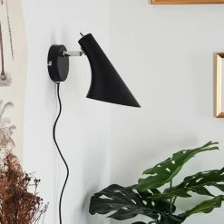 Hofstein Corralcay Wandleuchte Chrom, Schwarz, 1-flammig -Wandleuchten Verkaufsgeschäft corralcay wandleuchte h3414316 9