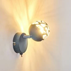 Hofstein Covane Wandleuchte LED Grau, 1-flammig -Wandleuchten Verkaufsgeschäft covane wandleuchte h3226216 do1 11