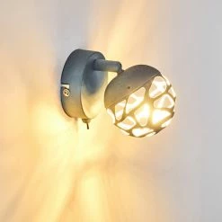 Hofstein Covane Wandleuchte LED Grau, 1-flammig -Wandleuchten Verkaufsgeschäft covane wandleuchte h3226216 do1 12