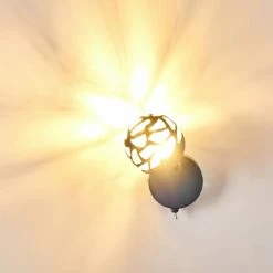 Hofstein Covane Wandleuchte LED Grau, 1-flammig -Wandleuchten Verkaufsgeschäft covane wandleuchte h3226216 do1 15