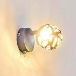 Hofstein Covane Wandleuchte LED Grau, 1-flammig -Wandleuchten Verkaufsgeschäft covane wandleuchte h3226216 do1 3