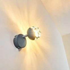 Hofstein Covane Wandleuchte LED Grau, 1-flammig -Wandleuchten Verkaufsgeschäft covane wandleuchte h3226216 do1 9