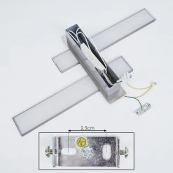 Hofstein Cuchara Wandleuchte LED Nickel-Matt, 2-flammig -Wandleuchten Verkaufsgeschäft cuchara wandleuchte h3425909 4