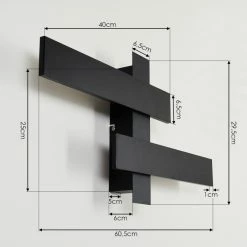 Hofstein Cuchara Wandleuchte LED Schwarz, 2-flammig -Wandleuchten Verkaufsgeschäft cuchara wandleuchte h3426005 3