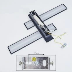 Hofstein Cuchara Wandleuchte LED Schwarz, 2-flammig -Wandleuchten Verkaufsgeschäft cuchara wandleuchte h3426005 4