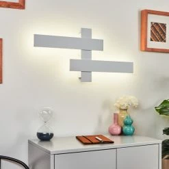 Hofstein Cuchara Wandleuchte LED Weiß, 2-flammig -Wandleuchten Verkaufsgeschäft cuchara wandleuchte h3426388 10