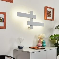 Hofstein Cuchara Wandleuchte LED Weiß, 2-flammig -Wandleuchten Verkaufsgeschäft cuchara wandleuchte h3426388 8