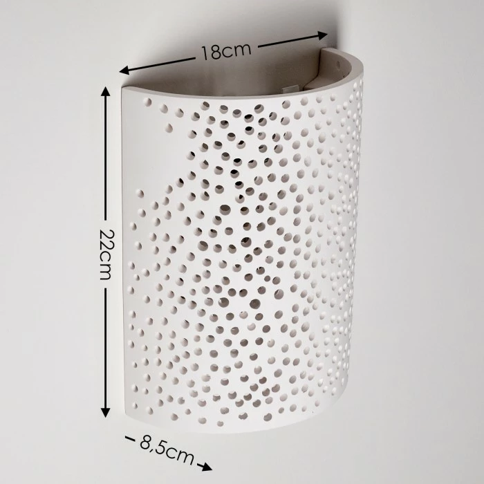 Hofstein Cusco Wandleuchte Weiß, 1-flammig 2 Hofstein Cusco Wandleuchte Weiß, 1-flammig – Bild 2