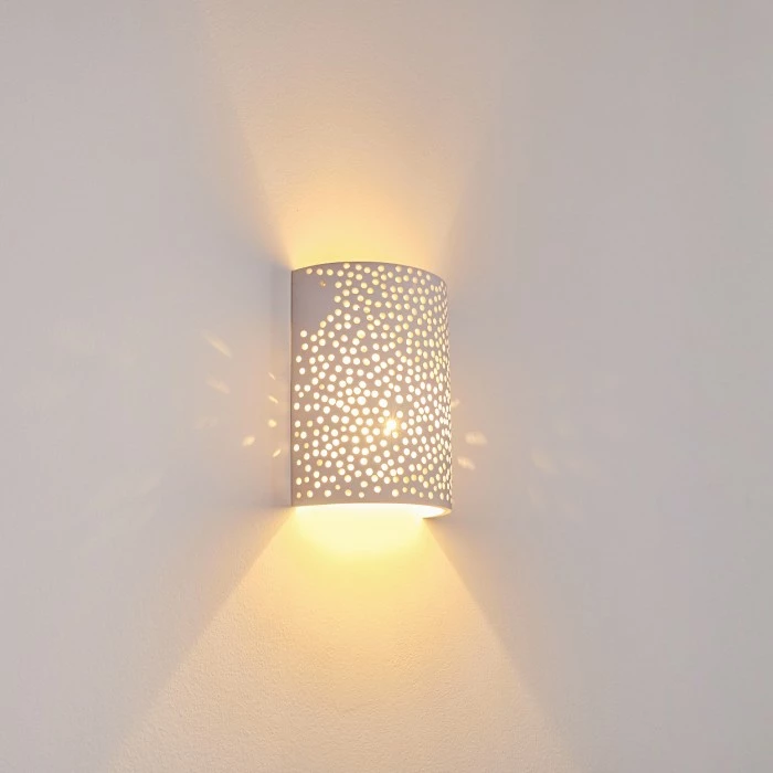 Hofstein Cusco Wandleuchte Weiß, 1-flammig 11 Hofstein Cusco Wandleuchte Weiß, 1-flammig – Bild 11