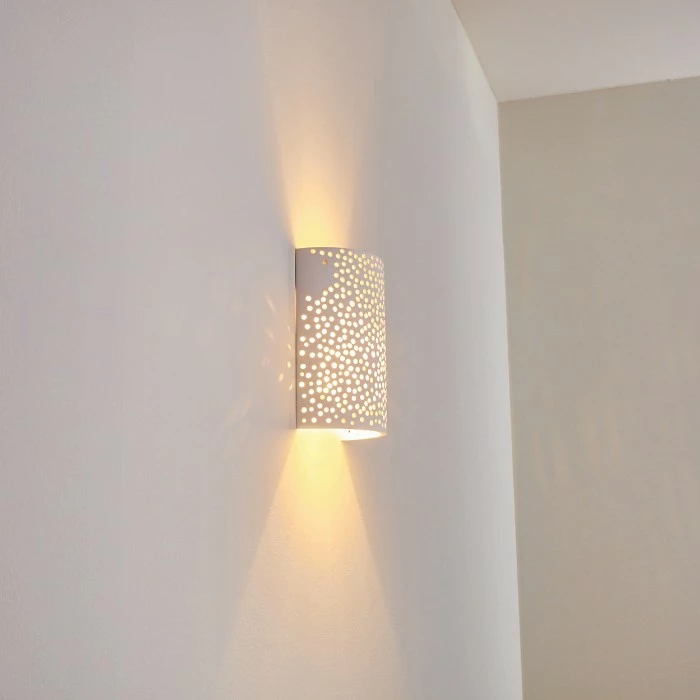 Hofstein Cusco Wandleuchte Weiß, 1-flammig 13 Hofstein Cusco Wandleuchte Weiß, 1-flammig – Bild 13