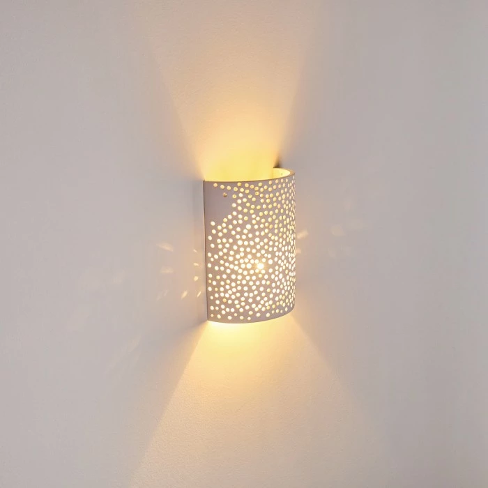 Hofstein Cusco Wandleuchte Weiß, 1-flammig 15 Hofstein Cusco Wandleuchte Weiß, 1-flammig – Bild 15