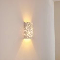 Hofstein Cusco Wandleuchte Weiß, 1-flammig 40 Hofstein Cusco Wandleuchte Weiß, 1-flammig -Wandleuchten Verkaufsgeschäft cusco wandleuchte h3266427 do4 19